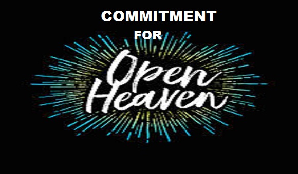 Commitment For Open Heavens. 1